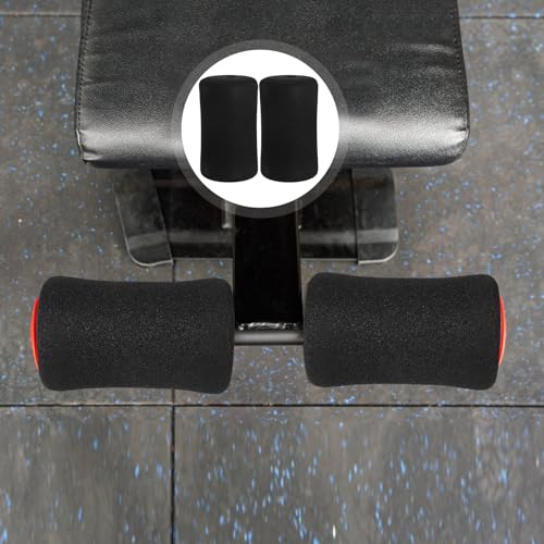 NUOBESTY 4pcs Ab Training Sleeve Foam Roller Covers Replacement Pads for Gym Exercise Equipment Soft Foam Pads for Leg Ext...