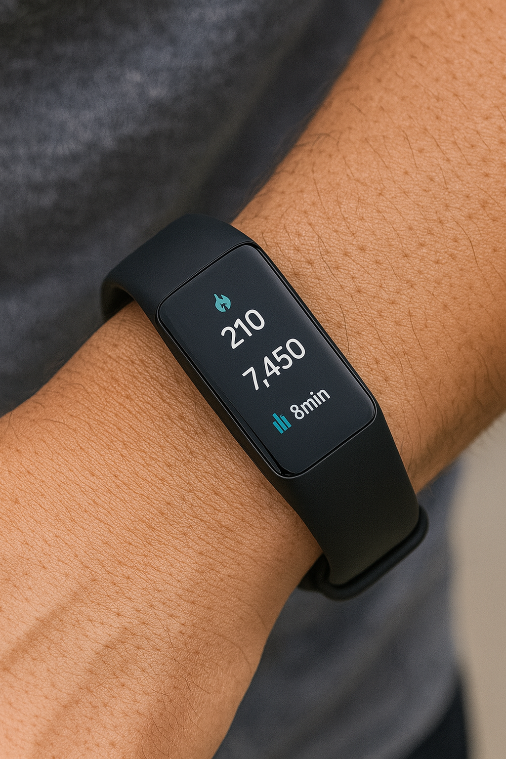 A person stepping barefoot onto a modern digital smart scale displaying body weight.