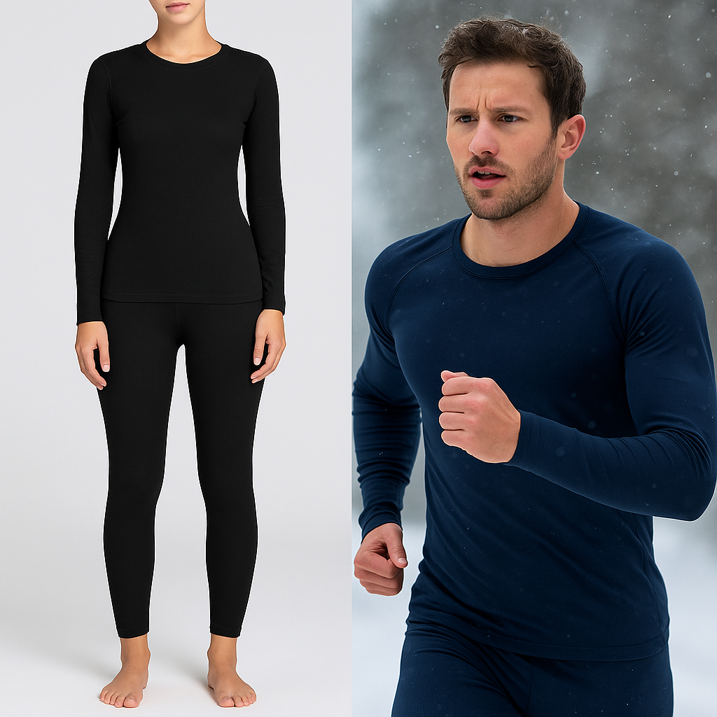 Gray thermal shirt for cold-weather outdoor training
