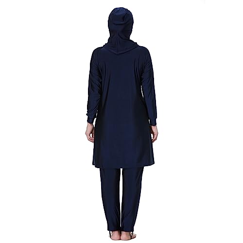 Plus Size Muslim Swimsuits for Women Rash Guard Swimwear Top Pants with Hijab/Cap