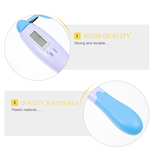 GRIRIW Smart Electronic Counting Jump Rope for Adults Steel Wire Skipping Rope with Digital Counter for Home Fitness and W...