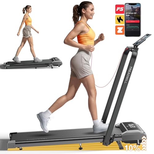 Acezoe Walking Pad Treadmill with Incline, 2 in 1 Foldable Treadmills for Home Small Office, 300lbs Portable Compact Under...