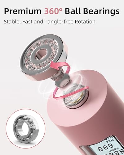 YOTTOY Skipping Ropes for Adults -Cordless Counter Jump Rope with Large Cordless Ball-Weighted Jump Rope for Women with LC...