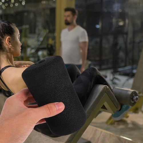 NUOBESTY 4pcs Ab Training Sleeve Foam Roller Covers Replacement Pads for Gym Exercise Equipment Soft Foam Pads for Leg Ext...