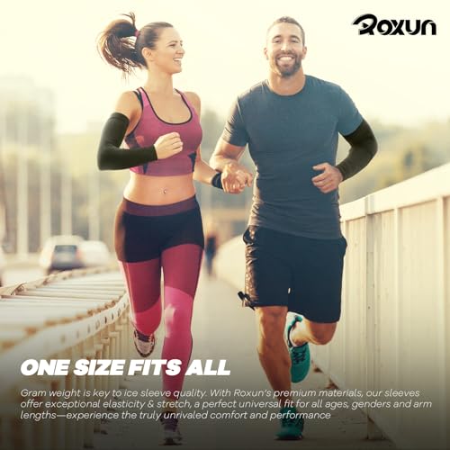 ROXUN Arm Sleeves, Cooling UV Sun Protection Sports Compression for Men/Women