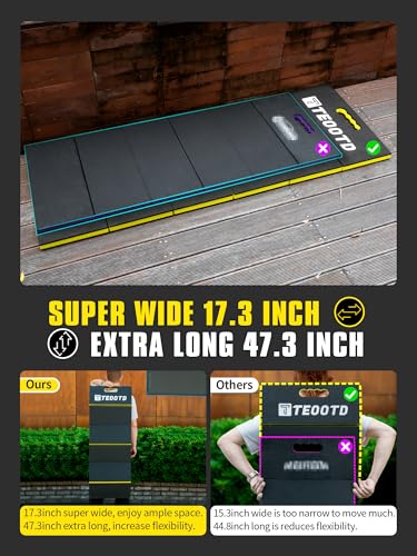 TEOOTD 1.2" Extra Thick Foldable Kneeling Pad with Handle & Storage Belt, 5 Fold Multi-Use Comfortable EVA Foam Cushion Ma...