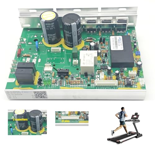PA-AE00070L Treadmill Control Board Motherboard, 2 capacitance, 12 Pins Treadmill Motor Controller D020105 Fits for Treadm...