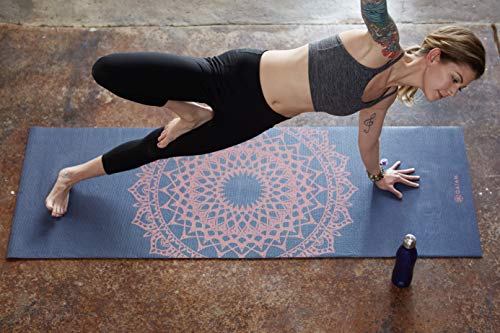 Gaiam Print Yoga Mat, Non Slip Exercise & Fitness Mat for All Types of Yoga, Pilates & Floor Exercises