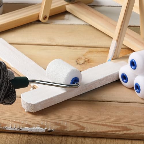 Bates Choice Foam Paint Roller Covers, 2", 12 Pack, High Density Mini Paint Roller Covers