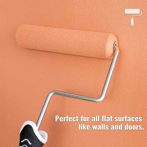 Mister Rui Foam Paint Roller, 36 Pack, 6 Inch High Density Foam Paint Roller Covers, Sponge Paint Rollers, Mini Rollers, S...