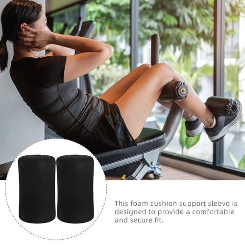 NUOBESTY 4pcs Ab Training Sleeve Foam Roller Covers Replacement Pads for Gym Exercise Equipment Soft Foam Pads for Leg Ext...