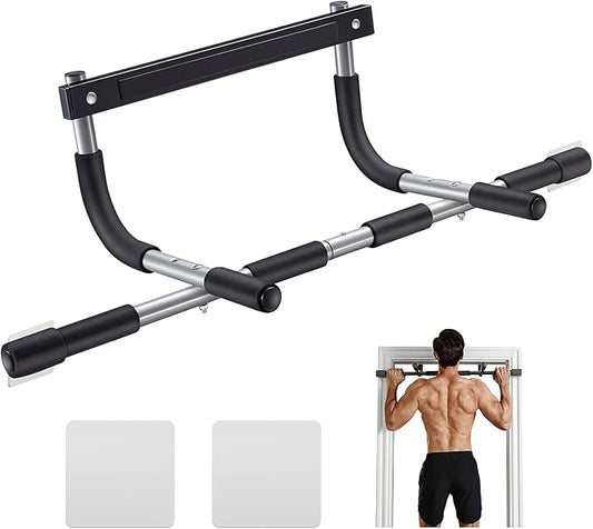 Ally Peaks Pull Up Bar for Doorway | Thickened Steel Max Limit 440 lbs Upper Body Fitness Workout Bar| Multi-Grip Strength...