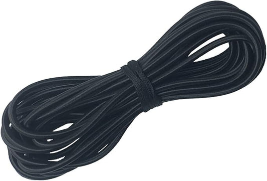 1/8" x 25' Bungee Shock Cord - Elastic Nylon Cords Kayak Stretch String Rope & Tie Down Trailer Strap, Marine Grade