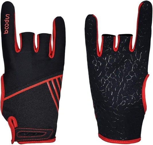 Professional Anti-Skid Bowling Gloves Comfortable Bowling Accessories Semi-Finger Instruments Sports Gloves Mittens for Bo...