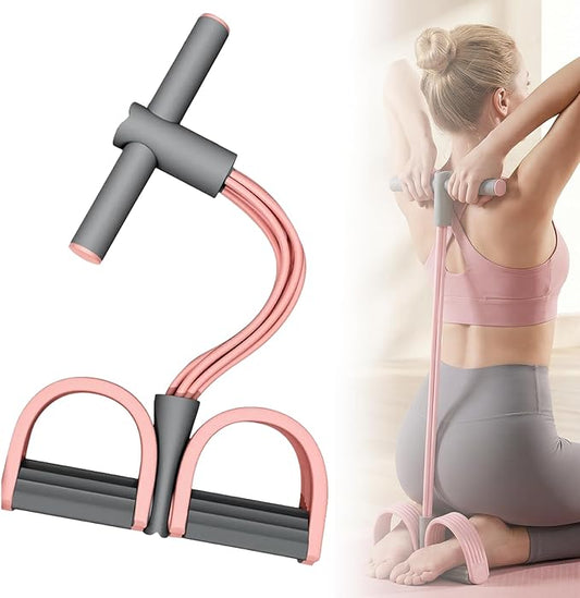Pedal Resistance Bands with Handles, Multifunction Elastic Yoga Resistance Band,Foot Pedal Resistance Band,Yoga Elastic Ex...