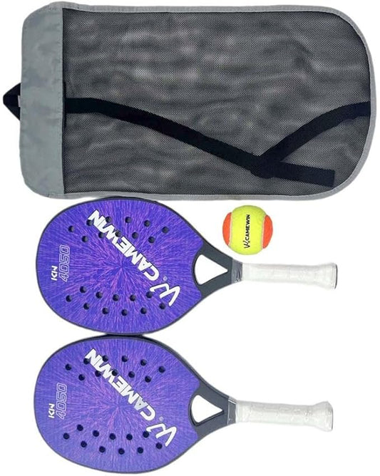 Colaxi 2X Beach Tennis Rackets Beach Tennis Paddles Nonslip Grip Beach Tennis Racquet with Storage Bag for Park Playground...