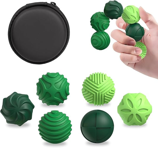 Magnetic Silicone Balls Fidget Toys for Adults Teens，6PCS Stress Relief Sensory Toys for Autism ADHD Anxiety, Calming, Fun...