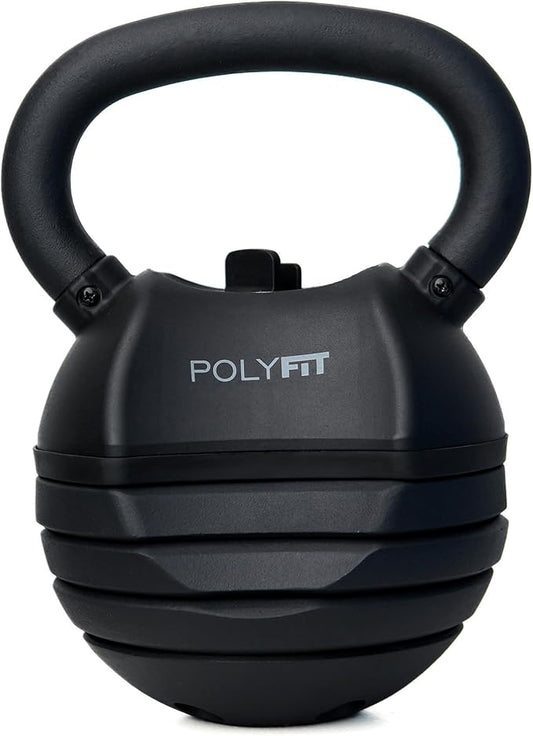 Polyfit Adjustable Kettlebell Set | 30/40/50 lbs | Kettlebell Weights for Home Gym