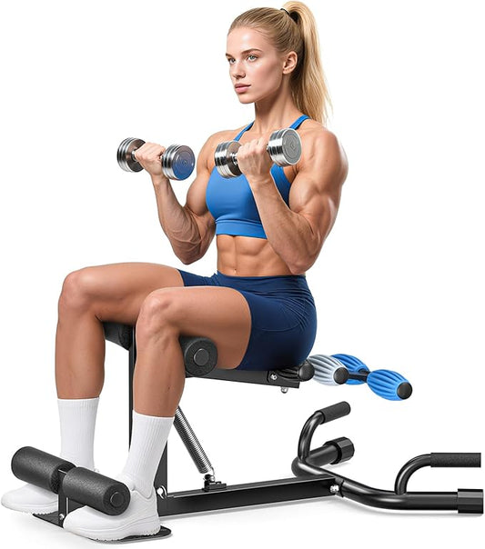 3 Colors Deep Squat Machine for Women, Adjustable Glutes Trainer Machine, Core & Abs for Low Impact Lower Body Workouts, E...