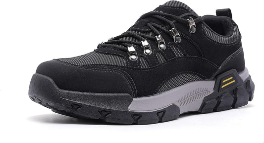 AMAPO Hiking Shoes for Men, Lightweight Breathable Outdoor Trekking and Trail Sneakers Medium and Wide Width