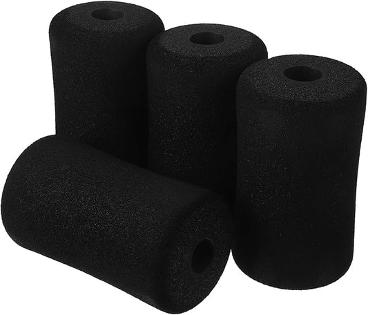 NUOBESTY 4pcs Ab Training Sleeve Foam Roller Covers Replacement Pads for Gym Exercise Equipment Soft Foam Pads for Leg Ext...