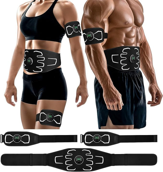 Electronic Muscle Stimulator - Portable Powered Ab Stimulator Muscle Toner for Muscle Conditioning,EMS Ab Machine,Fitness ...