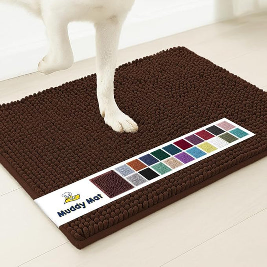 Muddy Mat® | Super Absorbent Door Mat Indoor, Microfiber Quick Dry Chenille Entryway Rug, Non-Slip Front Door Mat, Indoor ...