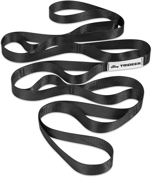 Trideer Stretching Strap for Physical Therapy & Home Rehab, Non-Elastic Yoga Stretch Strap with Loops for Mobility, Yoga &...