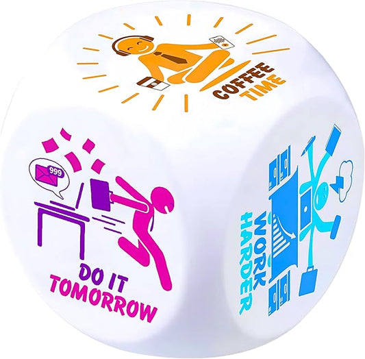 Stress Cube – Squishy Fidget Toy for Adults, Quiet Stress Relief Desk Toy for Office, Anxiety Fidget, Funny Coworker Gift,...