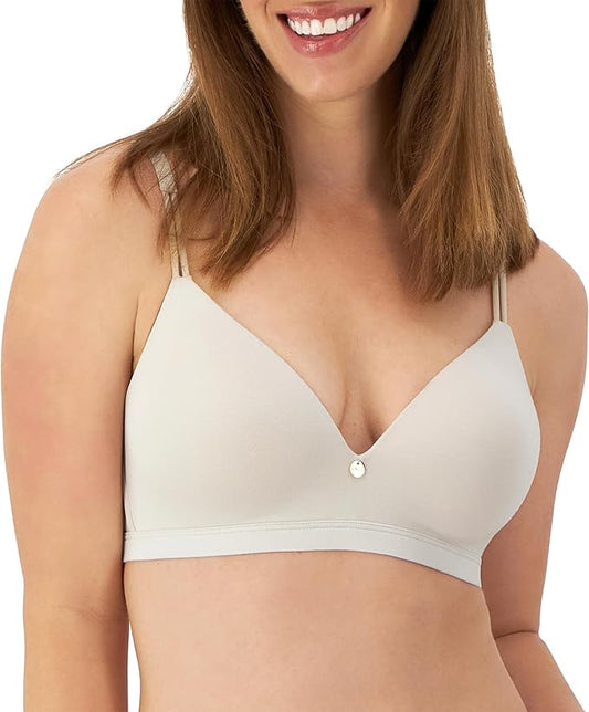 Maidenform Womens Wireless Bra, Everyday Luxe T-Shirt Wireless Bras for Women, Convertible Straps, Smoothing
