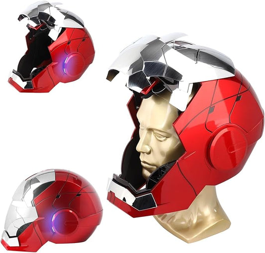 Iron-Man MK 5 Wearable Electronic Helmet: Voice & Remote Controlled, LED Eyes & Sound Effects, Perfect Super Hero Movie Pr...