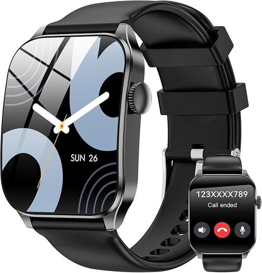 Haulvean Curve Smart Watch for Men Women, 1.91" Smartwatches with 120+ Sport Modes, Fitness Tracker with Bluetooth Call, H...