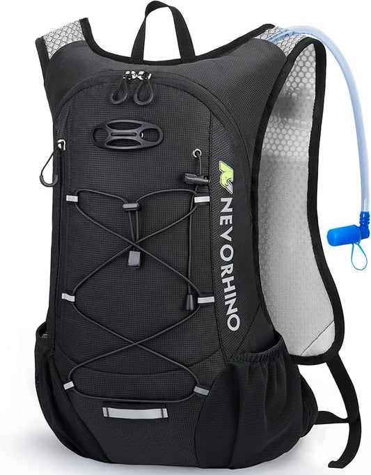 Lightweight Hydration Backpack, Running Backpack with 2L Water Bladder, Hydro Water Daypack for Cycling Hiking Rave for Me...