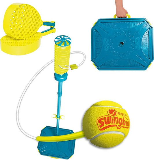 PRO Swingball – All Surface Portable Tether Tennis Set – Ages 6+ Blue/Yellow, One Size